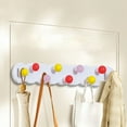 thumbnail image 1 of Coat Rack Wall Mount with Print Design, Decoration 9 Hooks Wall Hooks, Coat Hangers Wall Mount for for Jackets Hats Backpacks Umbrellas Keys and Towels in Entryway Bedroom Playroom or Bathroom, 1 of 6