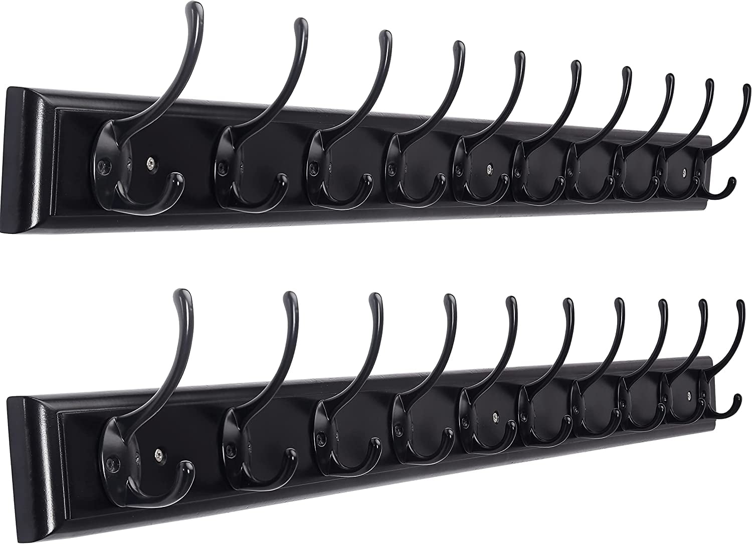 Coat Rack Wall Mounted: 10-Hooks, 38-1/4