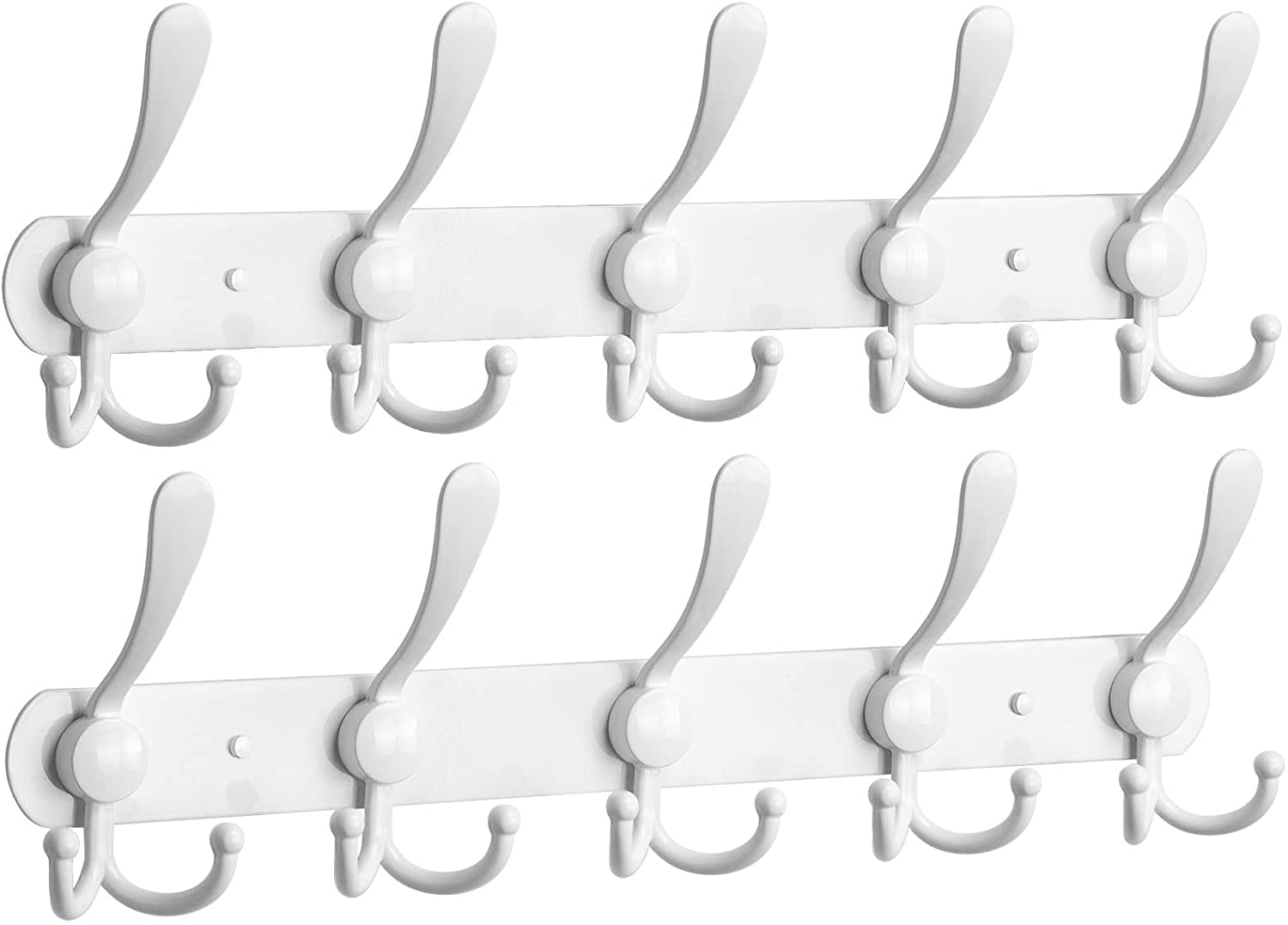 Coat Rack Wall Mounted-2 Pack, Heavy Duty Bath Towel Hooks Stainless ...