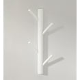 thumbnail image 1 of Coat Rack Wall Mounted, Vertical Hat Rack Holder Hanger with 4 Hooks Tree Entryway Hanging Wooden Racks for Hanging Jacket Coat Hat in Entryway Office Bathroom(White）, 1 of 1