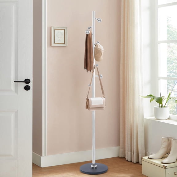 Coat Rack for Entryway, Freestanding Coat Stand, Corner Coat Rack