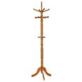 thumbnail image 1 of Achelle 11 Hook Freestanding Coat Rack Hanger Golden Brown, 1 of 4