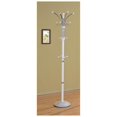 Coat Stand Wood and Metal (WHITE)