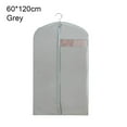 thumbnail image 1 of Coat Suit Dress Black Grey Clothing Cover PEVA Hanging Storage Bag Closet Organizer Clothes Dust Bag Garment Bag GREY-60X120CM, 1 of 8