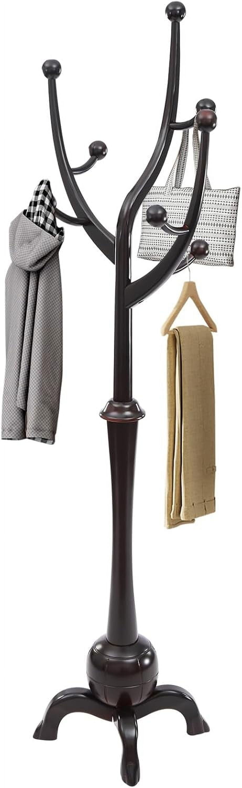 Coat Tree Freestanding Wood Tree Rack, Heavy Duty Creative Design Tree ...