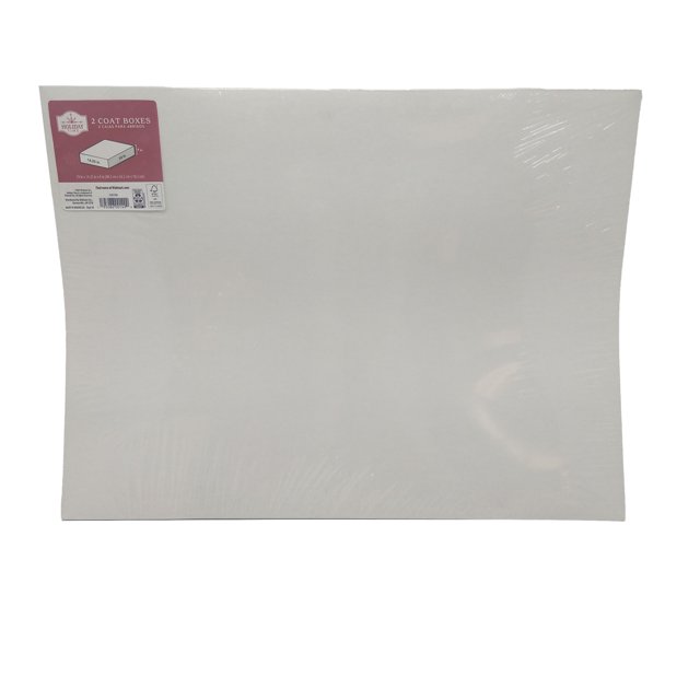 Coat White Gift Boxes, 2 Pack