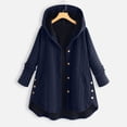 thumbnail image 1 of Coat for Womens Fashion, Winter Clothes for Wome 2023 Plus Size, Women's Fuzzy Fleece Hoodie Jackets Long Sleeve Button Warm Faux Fur Outwears Women's Casual Jackets, 1 of 6