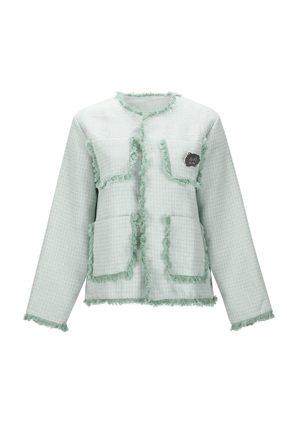 Coat for Women Women's Fringe Coat Early Autumn Lightweight Outerwear Elegant Stylish Jacket