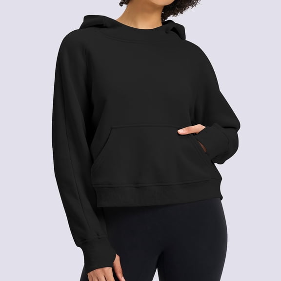Coat for Women Womens Cropped Hoodies Mock Neck Sweatshirts Fall Sweatshirt
