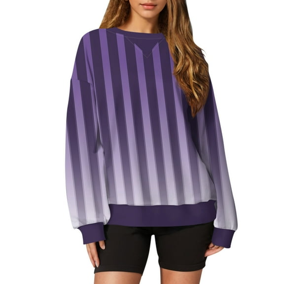 Coat for WomenWomen's Casual Printing Pullover Long Sleeve Shirt Oversized Sweatshirt