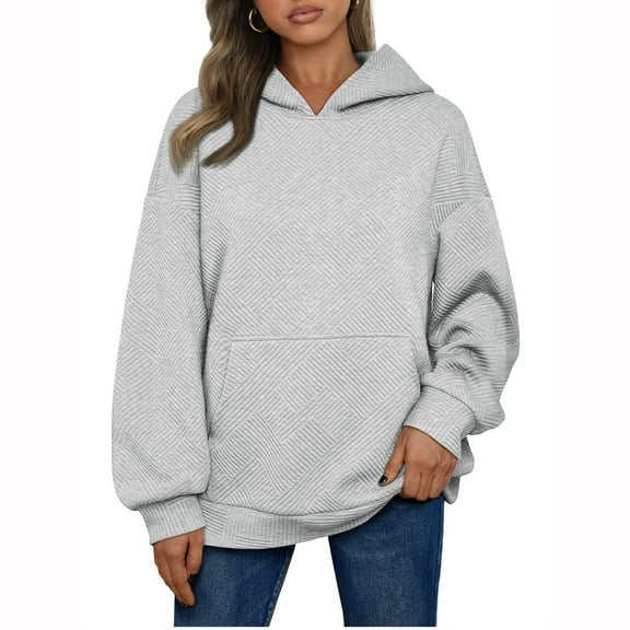 Coat for WomenWomens Solid Pullover Oversized Sweatshirts Pullover Fashion Clothes With Pockets