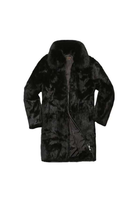 Coat for man Men's Fashion Long Suit Coat for Autumn and Winter Seasons with Trim