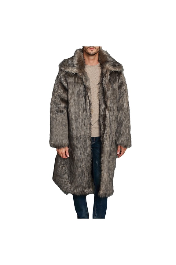 Coat for man Men's Winter Jacket Imitation Shearling Coat for Cold Weather Warmth and Style