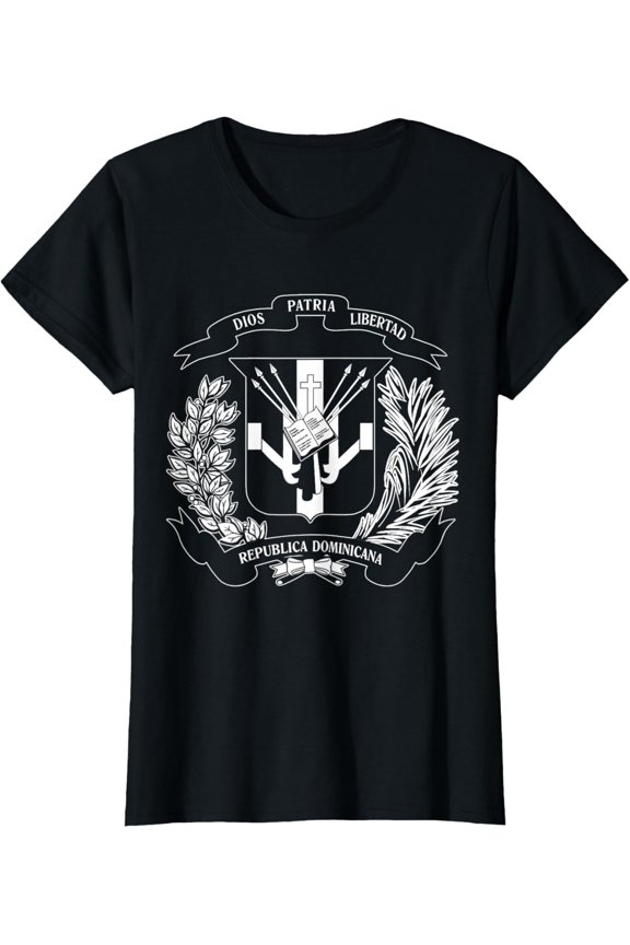 Coat of Arms Bandera Republica Dominicana Dominican Flag T-Shirt