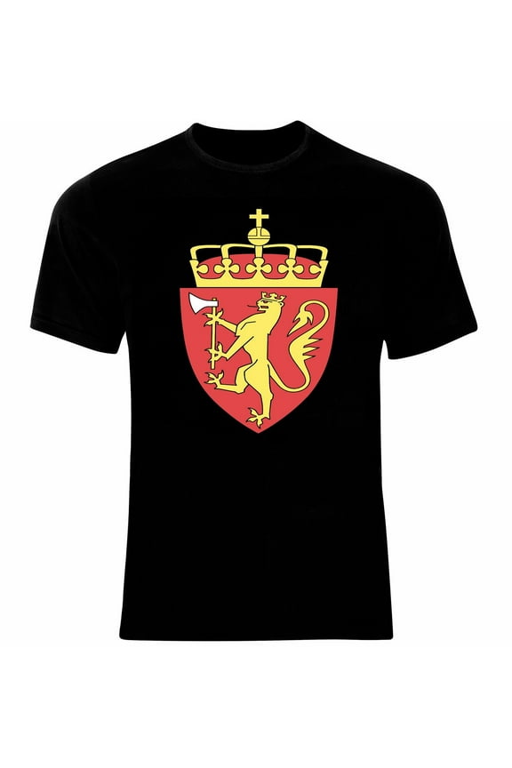 Coat of Arms Of The Norway Norwegian Arms Flag T-Shirt All Sizes