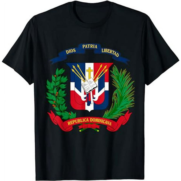 Coat Of Arms Republica Dominicana Bandera Dominican Flag T-Shirt Coat Of Arms Republica Dominicana Bandera Dominican Flag T-Shirt
