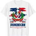 thumbnail image 1 of Coat of Arms Republica Dominicana For Kids & Dominican Flag T-ShirtMen and women, Black T-shirt, size: Extra large S-4XL, 1 of 4