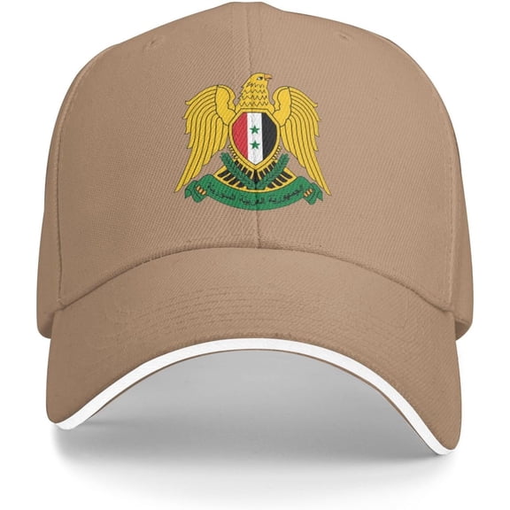 Coat of Arms of Syria Hat Adjustable Fashion Hats for Men Women Polo Trucker Unisex Style Cap
