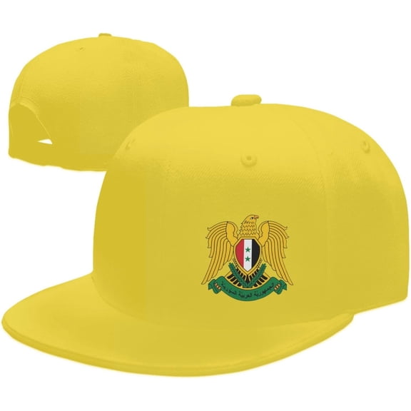 Coat of Arms of Syria Hat Fashion Trucker Hat Flat Brim Baseball Caps