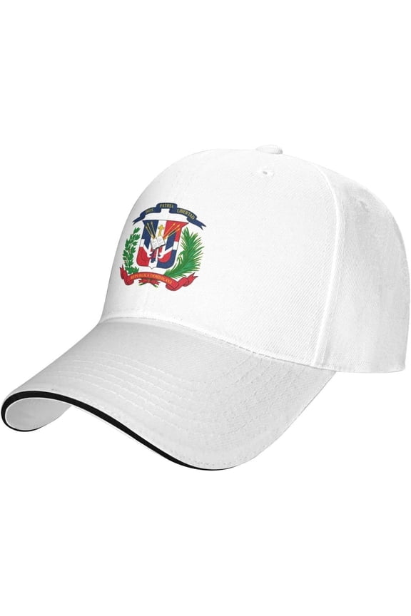 Coat of Arms of The Dominican Republic Baseball Cap Men and Women Outdoor Sports Duck Tongue Hat