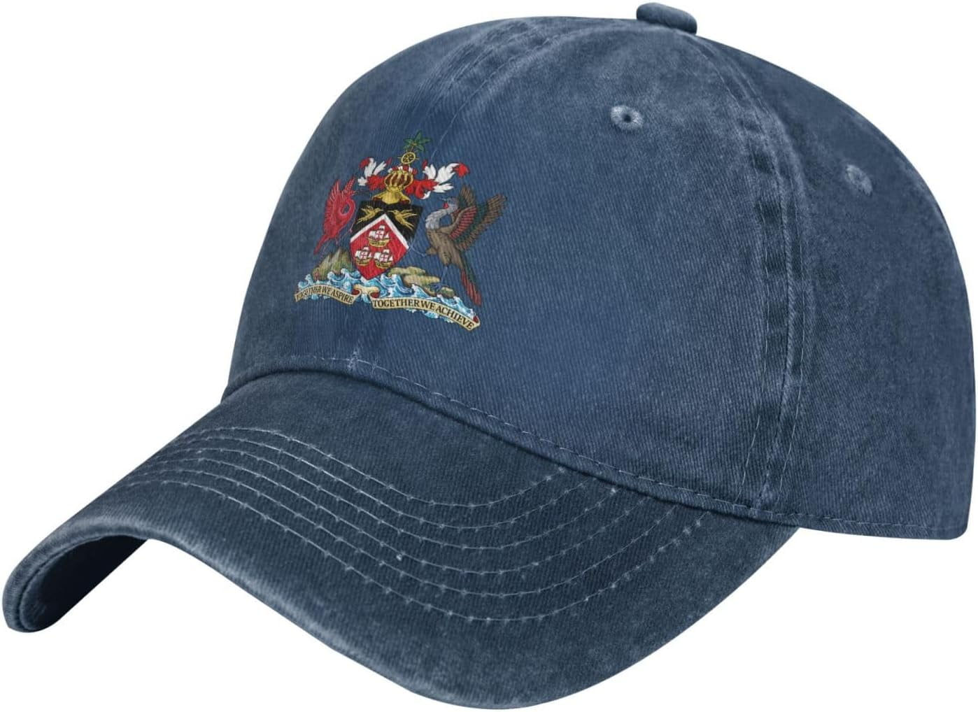 Coat of Arms of Trinidad and Tobago Cowboy Cap Adjustable Washable