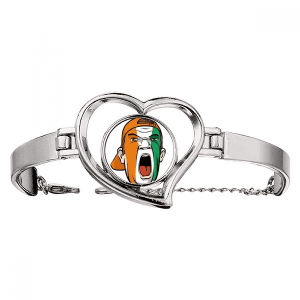 Coate d'Ivoire Facial Makeup Cap Bracelet Heart Jewelry Wire Bangle