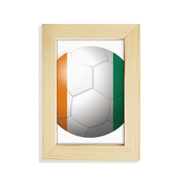 Coate d'Ivoire National Flag Football Desktop Display Photo Frame Picture Art Painting 5x7 inch