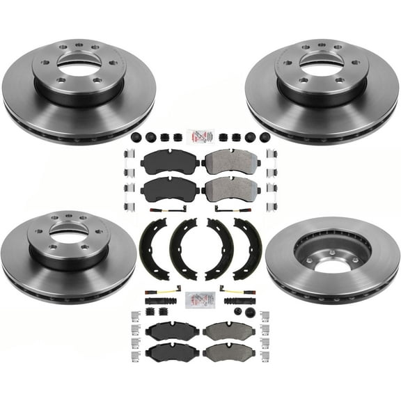 Coated Disc Brake Rotors Brake Pads For Sprinter 3500 2019-20 Single Rear Wheel