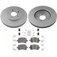thumbnail image 1 of Coated Front Disc Brake Rotors Pads For 06-11 Chevrolet HHR w/ rear drum brakes, 1 of 11