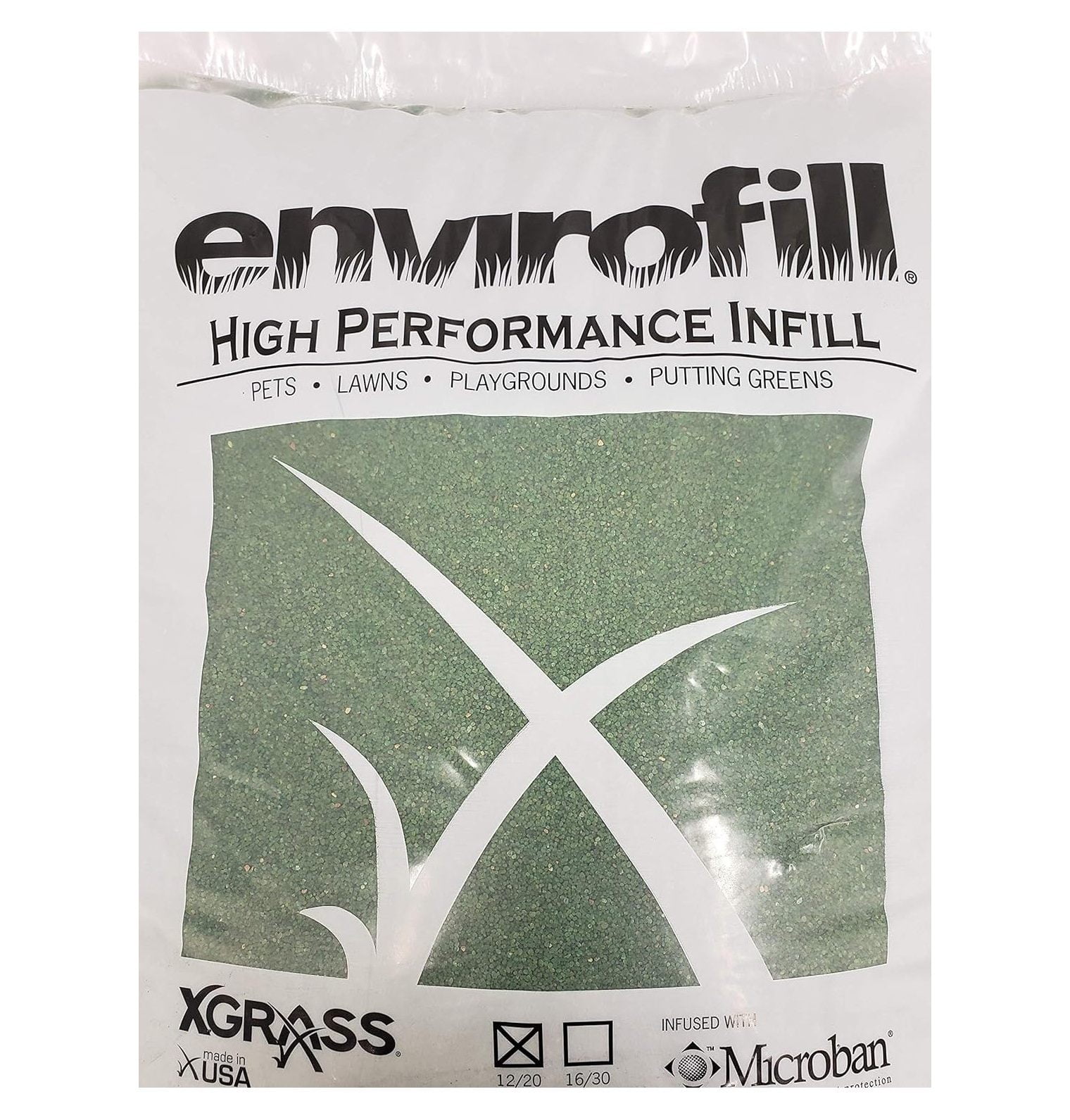 Coated Green Silica Sand Infill for Synthetic Turf 50lbs of 12/20