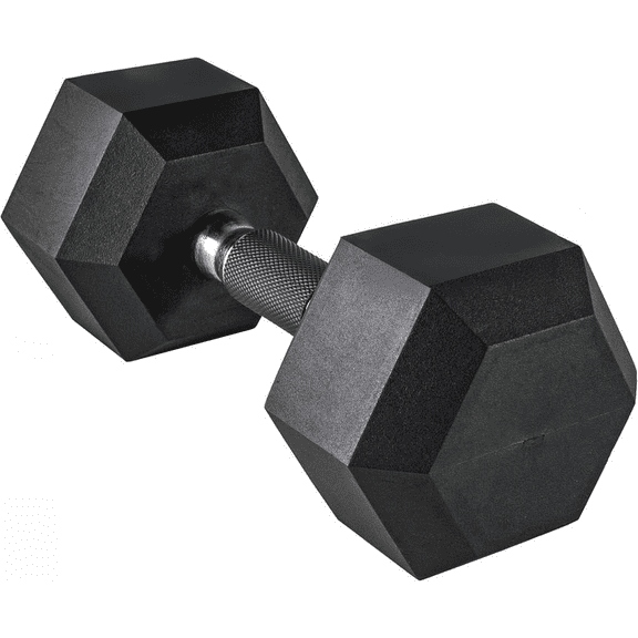 Coated Hex Dumbbell Weight Single 35 lb Comfort Grip