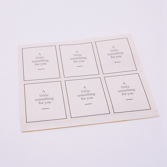 Coated Paper Sealing Stickers for Celebrating Wedding Birthday & Business Personalized Handmade Gift Seal Decor Rectangle with Word White 19.2x15.6x0.01cm