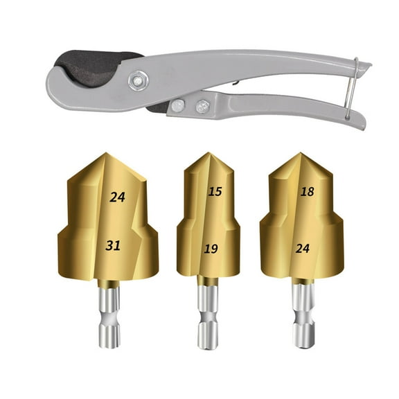 Coated Reaming Tool , 3pc Fast Pipe Cutter for Professional Heating Installation Use Tool