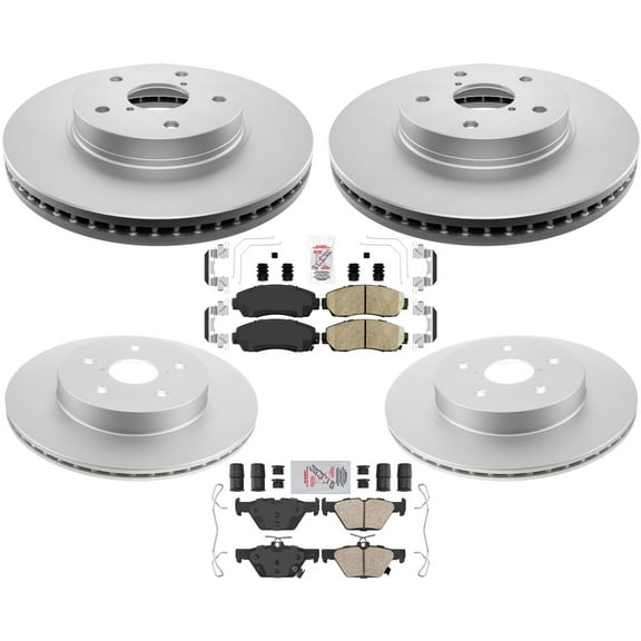 Coated Rotors & High Performance Brake Pads For Subaru Legacy 2.5L 16-2019