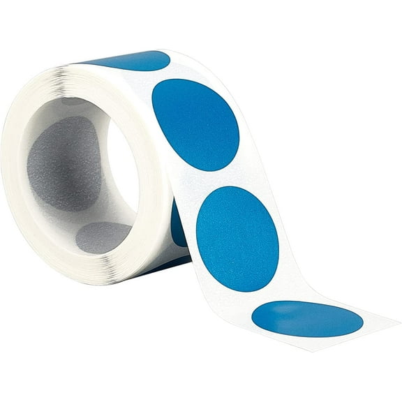 Coated Scratch Off Film Password Sticker DIY Scraping Award Card Flat Round Blue 25mm 300pcs/roll Plastic