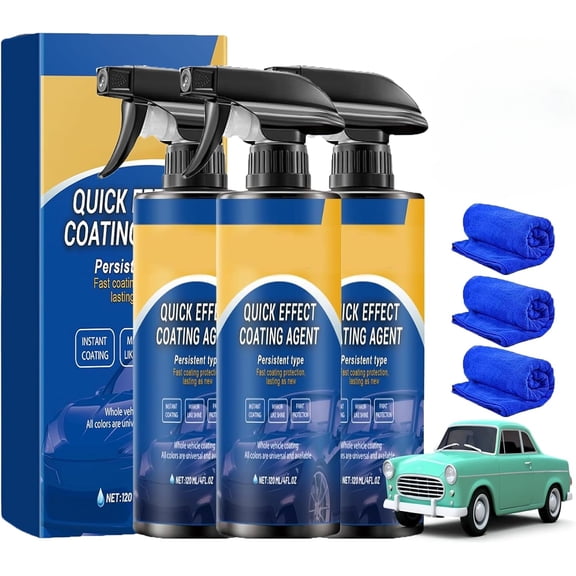Coating Agent Spray,  Advanced Car Quick-Acting Coating Agent Spray, Waterless Wash Quickly Effect Coatings Agent, Car Care, Renovation, and Paint Repair
