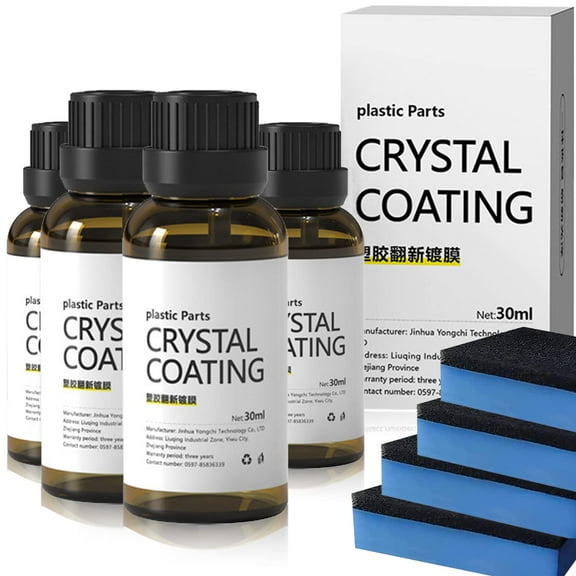Coating Agent for Automotive Plastics, Plastic Repairer for Cars, 2024 New Car Crystal Coating, Automotive Clear Coat Plastic Restorer for Cars
