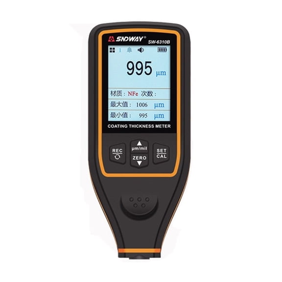 Coating Thickness Gauge Car Paint Detector Refinishing Paint Micrometer Automotive Coating Test High-precise Probe Meter SW6310B
