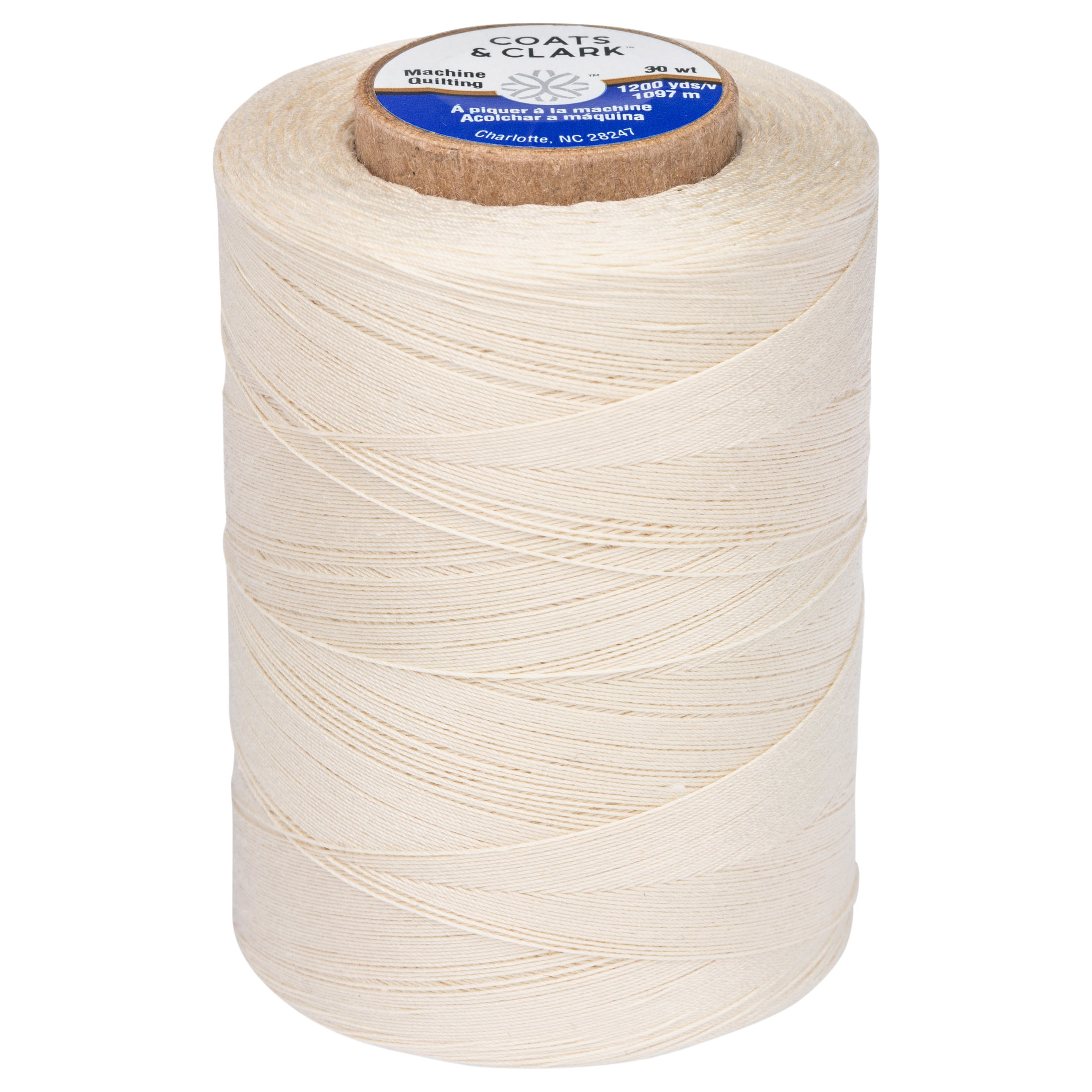 Mandala Crafts Mercerized Cotton Thread for Sewing Machine - 50 WT Cotton  Threads for Quilting Thread - 2400 Yds Beige Thread Cotton Cone Thread for