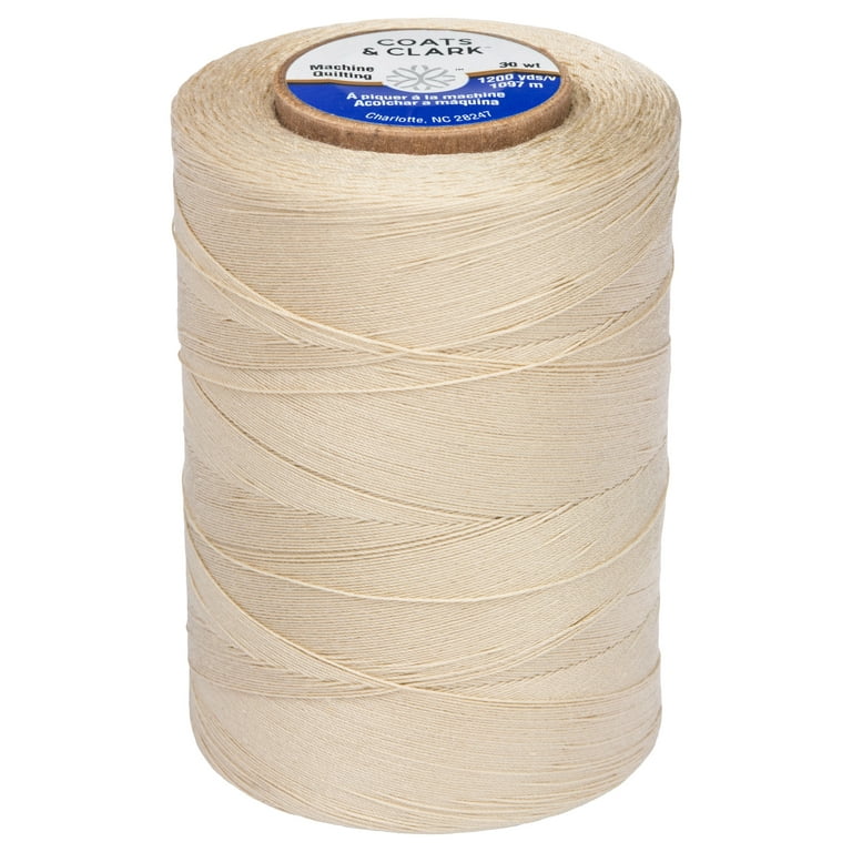  Mandala Crafts Mercerized Cotton Thread for Sewing Machine - 50  WT Cotton Threads for Quilting Thread - 2400 Yds Beige Thread Cotton Cone  Thread for Serger Embroidery