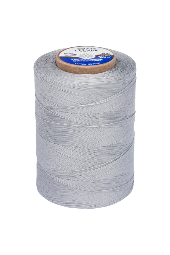 100% Cotton Sewing Thread, 1200 yd Size 50, Nugrey