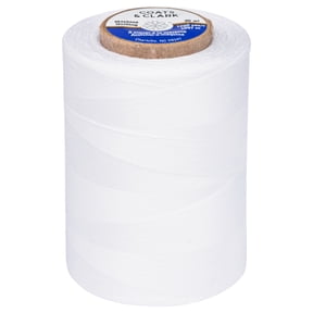 Coats & Clark 100% Cotton Sewing Thread, 1200 yd Size 50, White