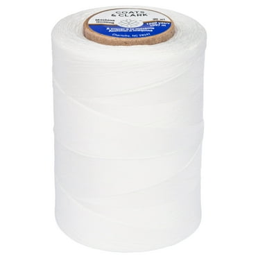Coats & Clark 100% Cotton Sewing Thread, 1200 yd Size 50, Winter White