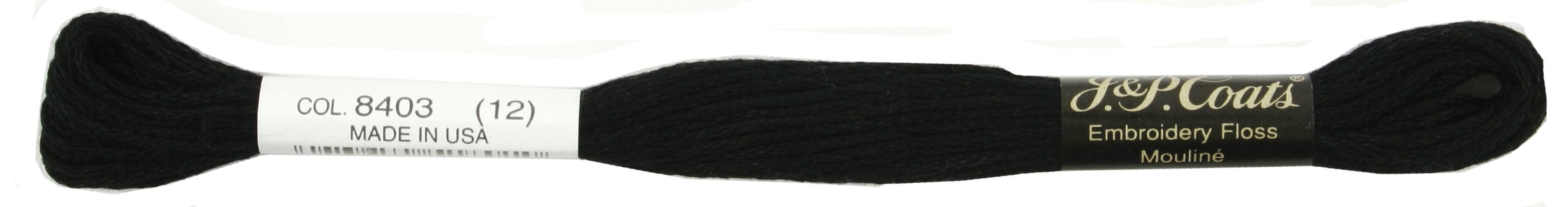 Coats & Clark 6Strand Embroidery Floss 8.75ydBlack