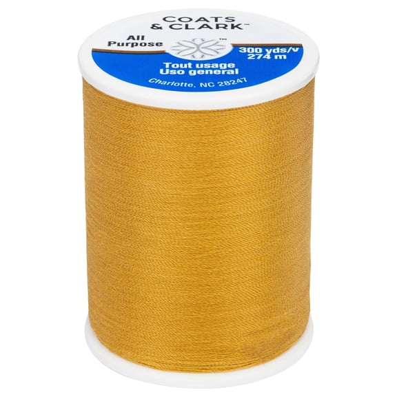 Coats & Clark All Purpose Amber Polyester Thread, 300 Yards