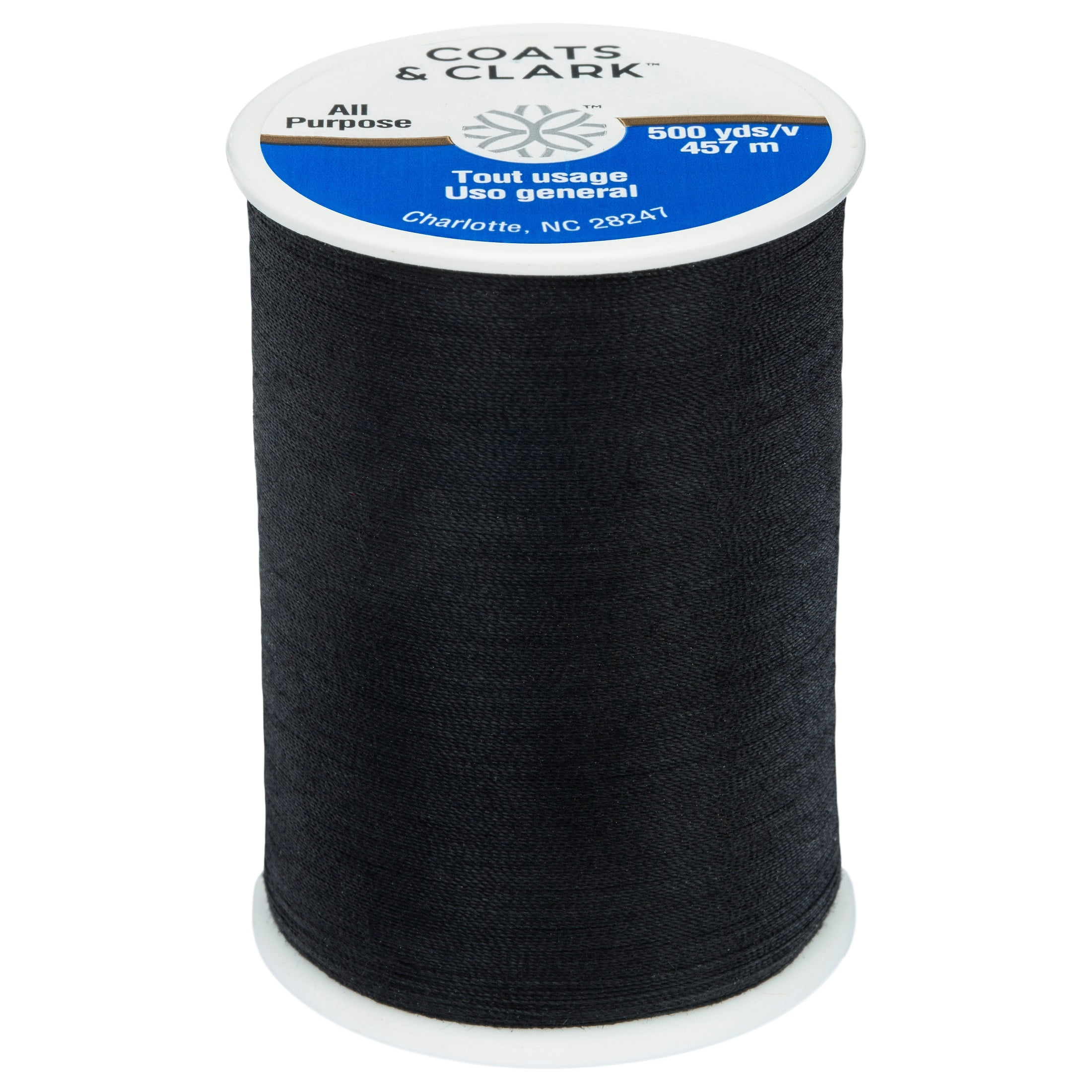 Coats & Clark All Purpose Black Thread - 500 yd