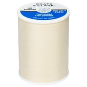 Coats & Clark All Purpose Cream Polyester Thread, 300 Yards