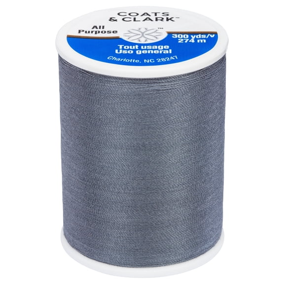 Coats & Clark All Purpose Dark Slate Polyester Thread, 300 Yards