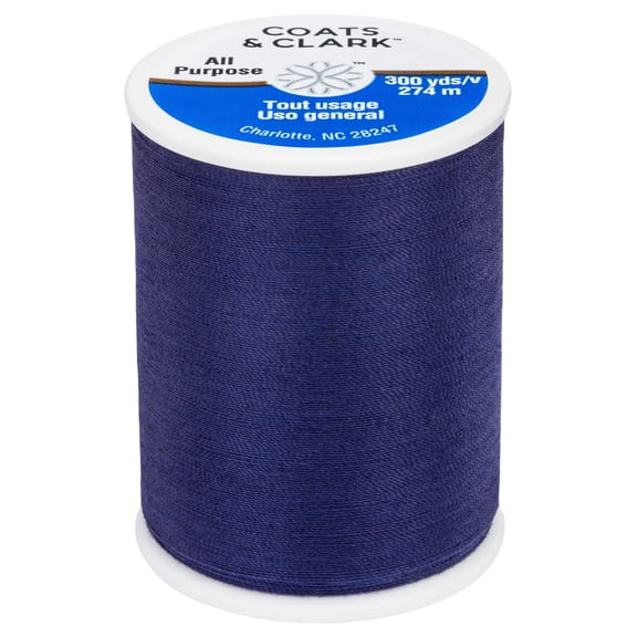 Coats & Clark All Purpose Deep Purple Polyester Thread, 300 Yards