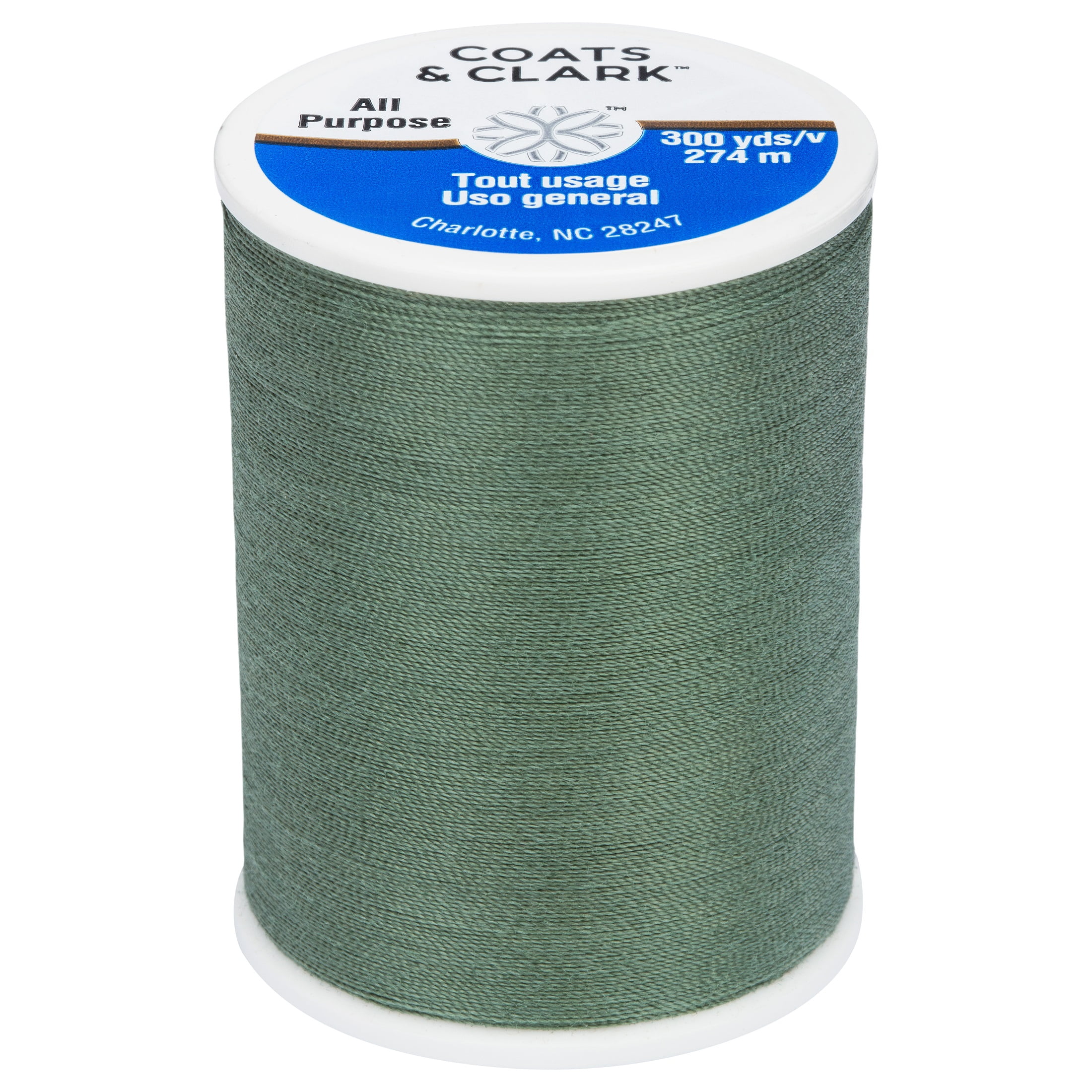 Coats & Clark All Purpose Dual Duty Thread, Medium, 300 Yards/274 meters, Sage